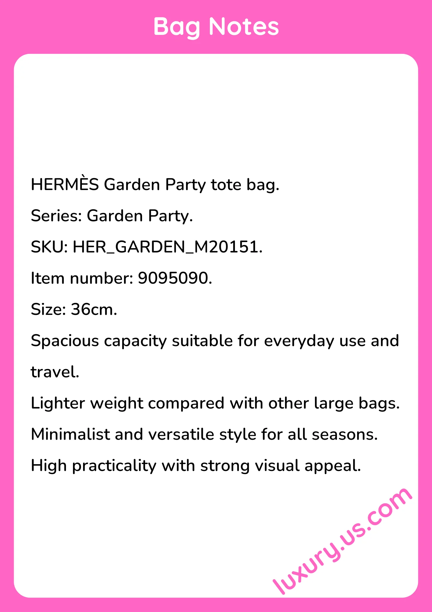 Hermès Garden Party Tote 36cm - short_description_image1