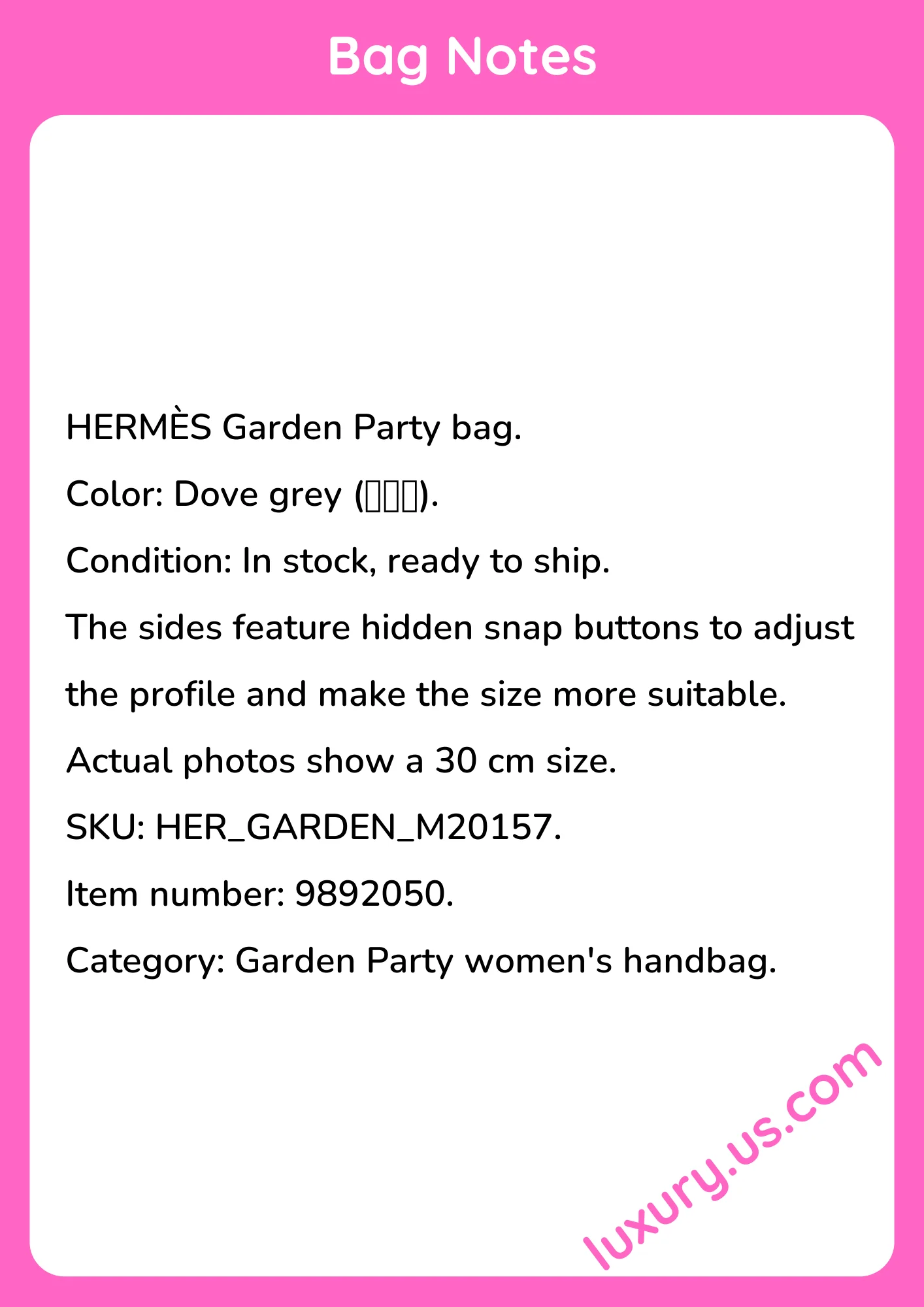 Hermès Garden Party 30cm - short_description_image1