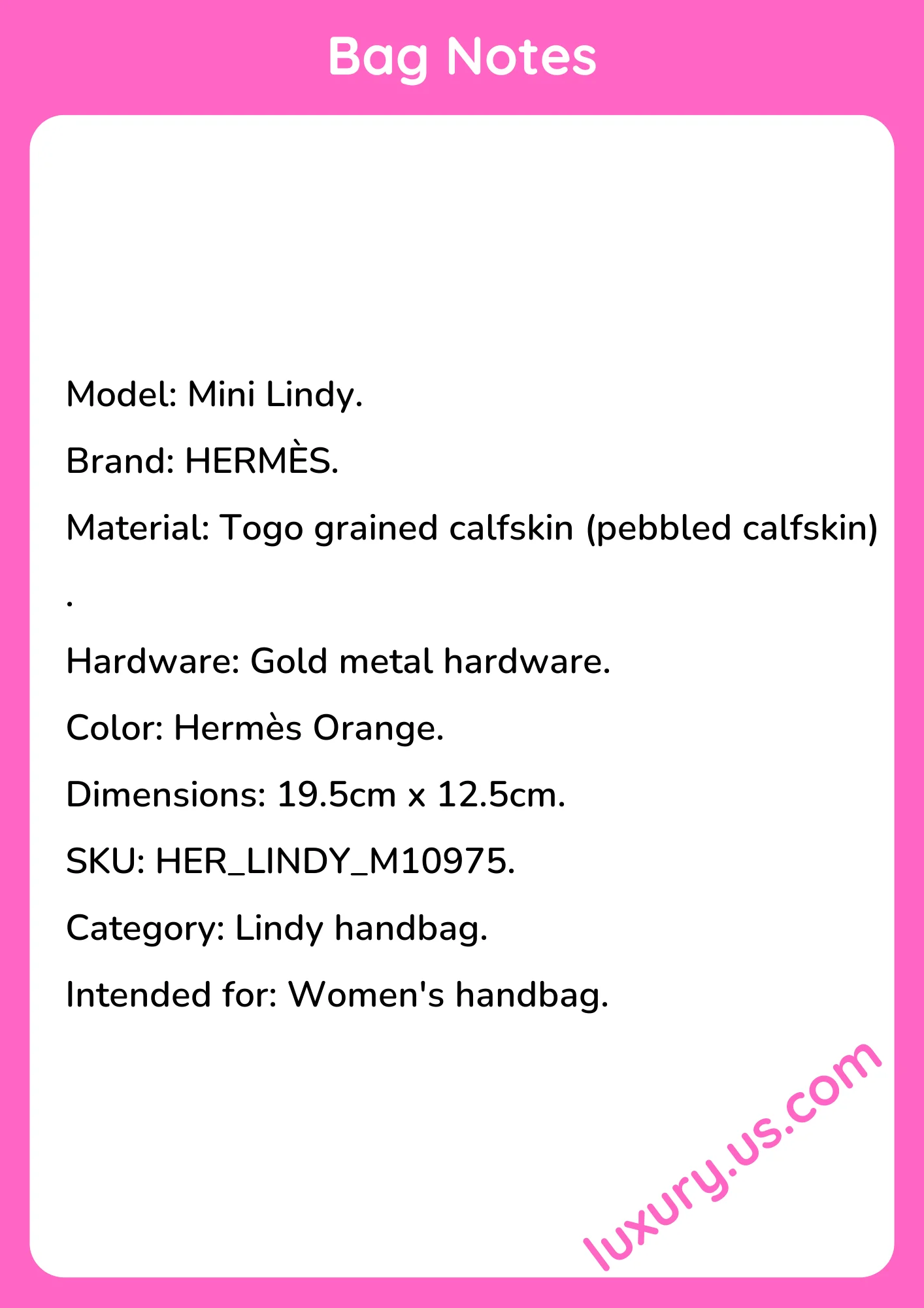 Hermès Mini Lindy Togo Leather 19.5cm - short_description_image1