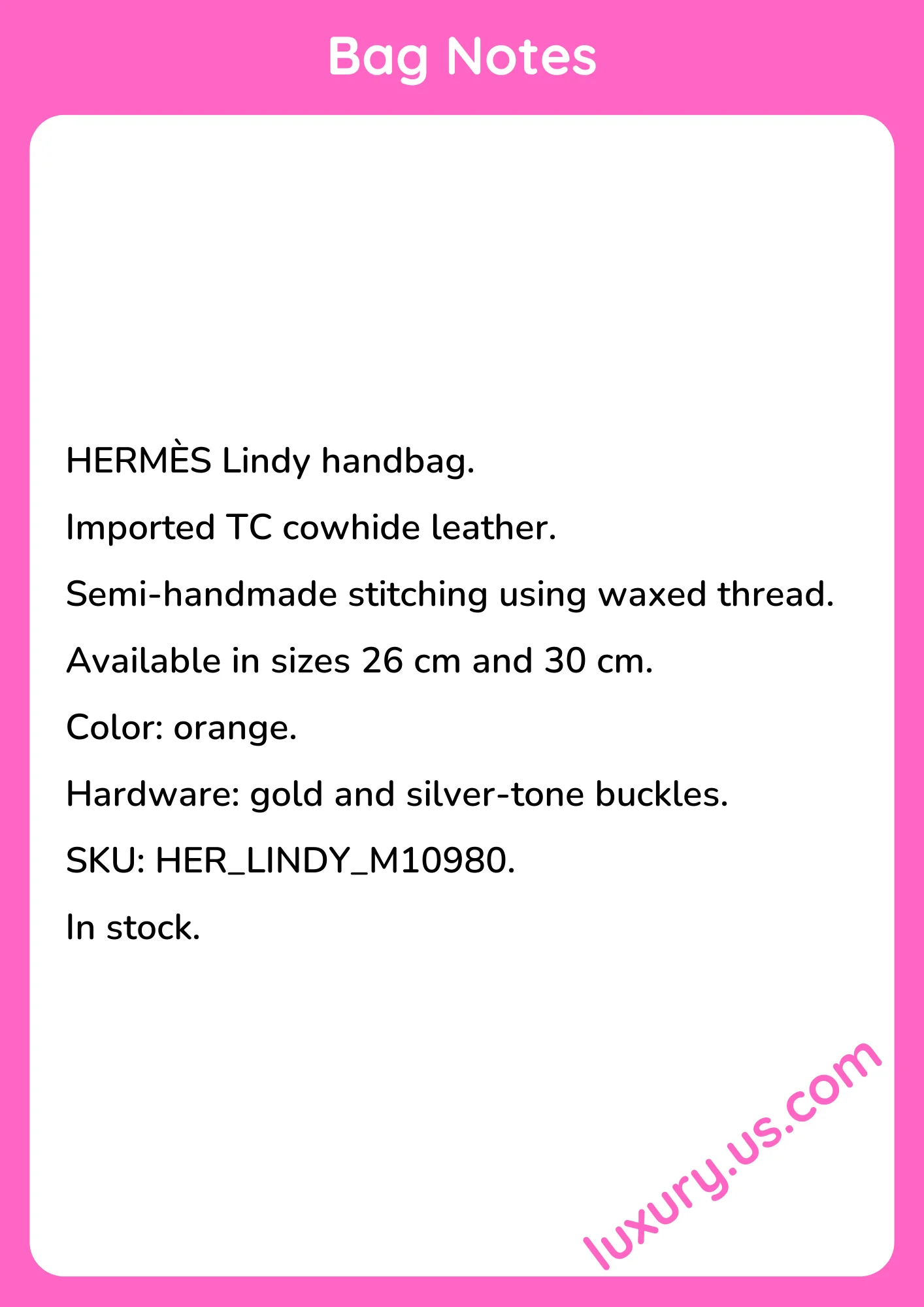 Hermès Lindy 26/30 - short_description_image1