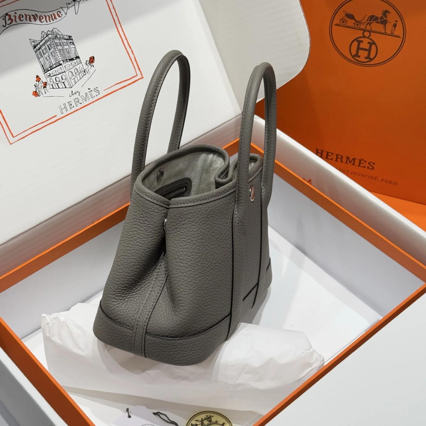 Hermès Garden Party Mini Leather Bag 23cm - description_image2