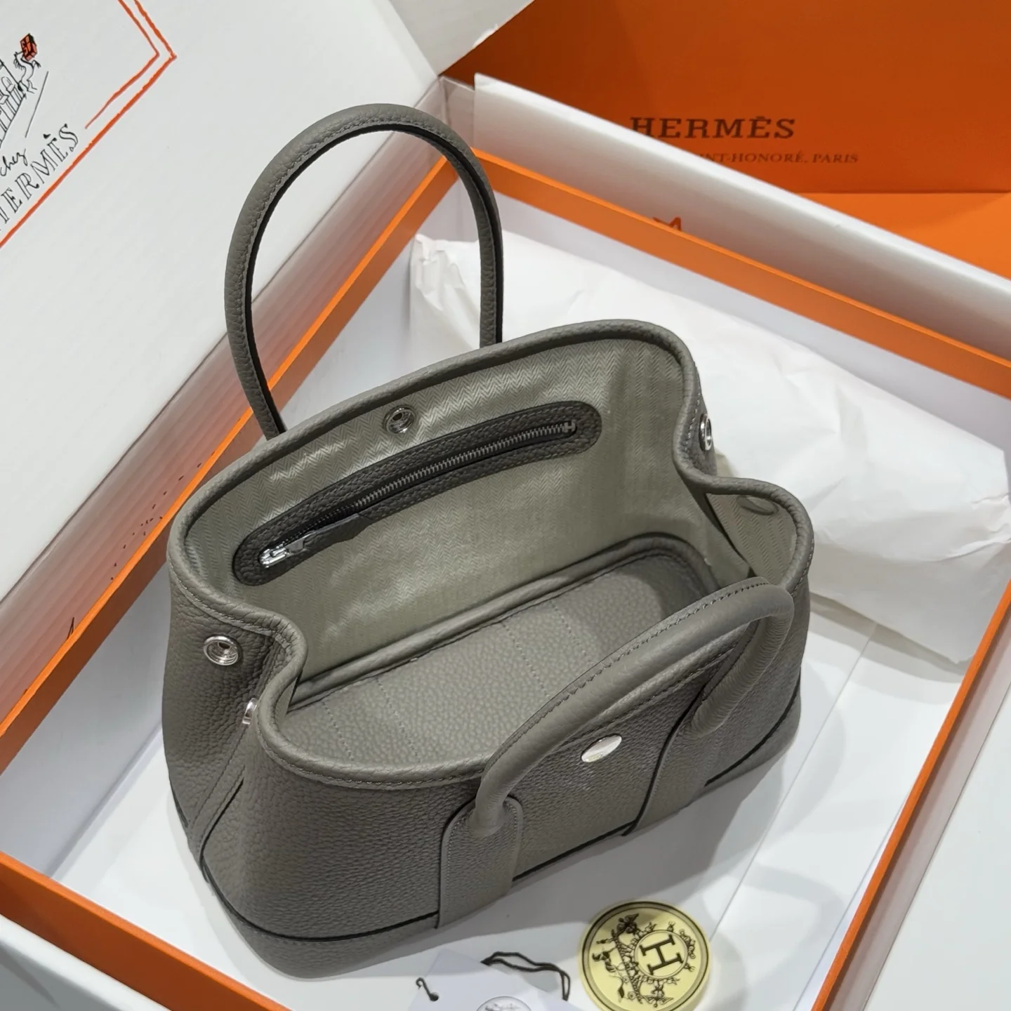 Hermès Garden Party Mini Leather Bag 23cm - description_image9