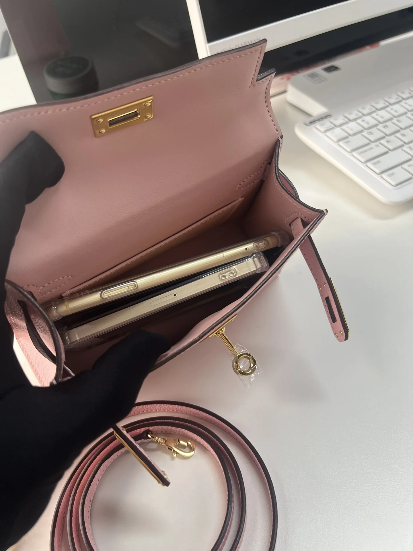 Hermès Second-generation Mini Kelly Epsom Leather Wax Stitch 19cm - description_image9