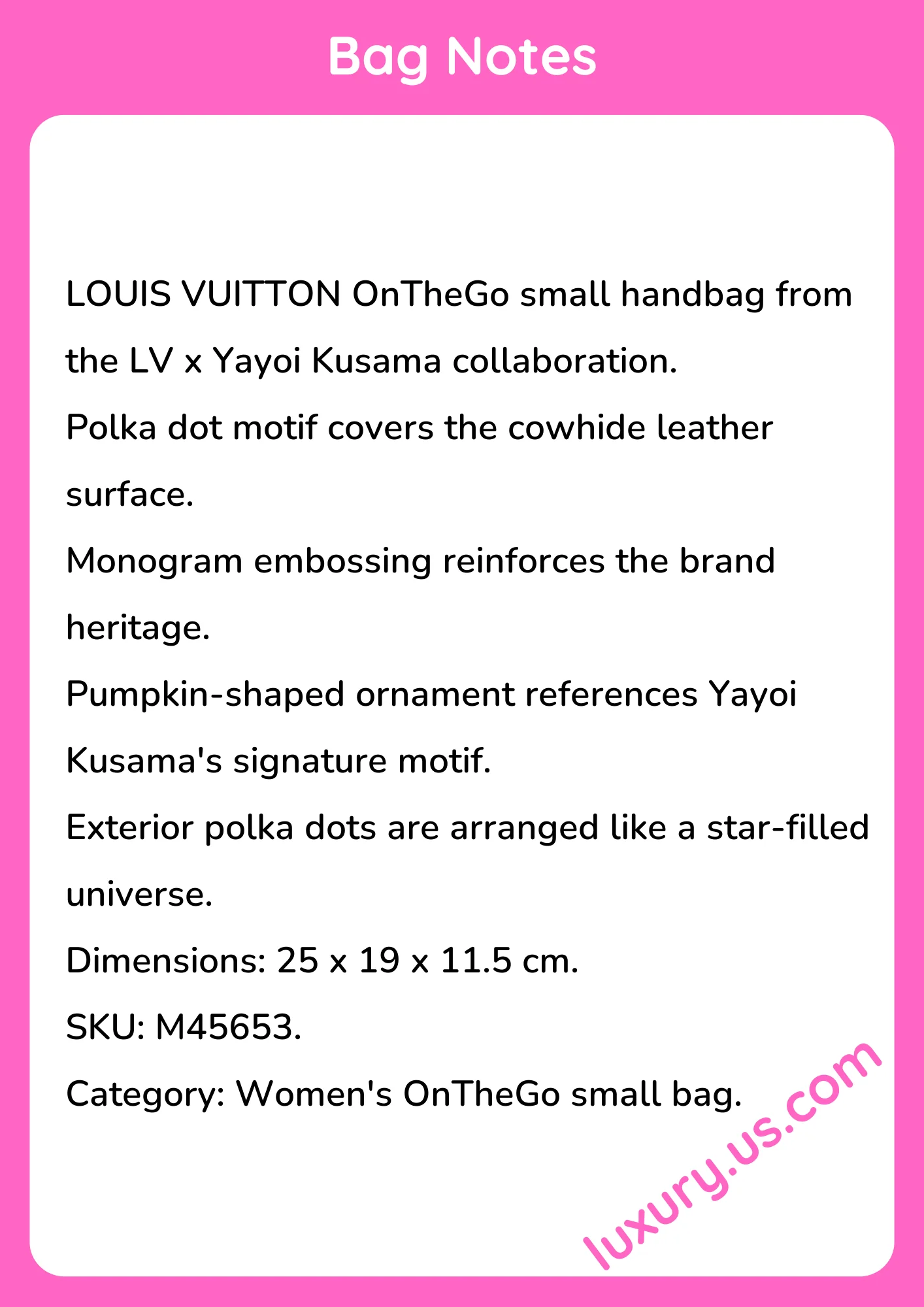 Louisvuitton OnTheGo M45653 25x19x11.5 cm - short_description_image1