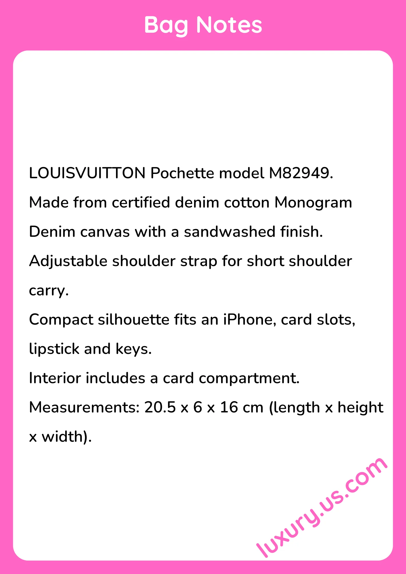 Louisvuitton Hills Pochette M82949 20.5 x 6 x 16 cm - short_description_image1
