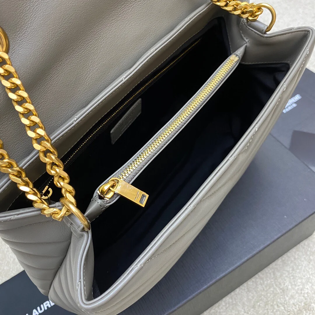 Saint Laurent Lou Large Long Envelope Shoulder Bag Model 459749/487216/392288 32x22x10 cm Saint Laurent Lou Large Long Envelope Shoulder Bag Model 459749/487216/392288 32x22x10 cm - description_image8