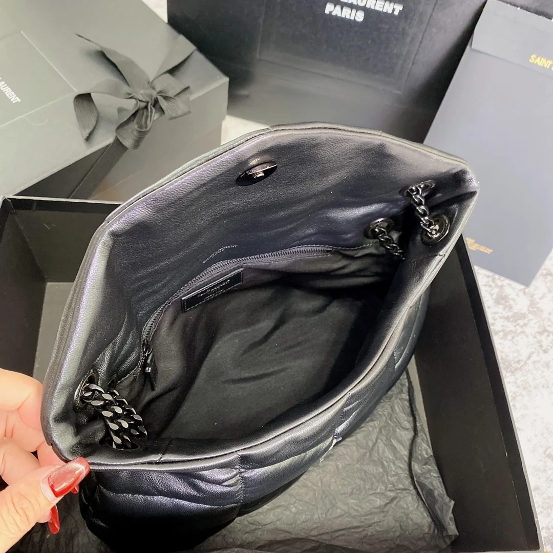 Saint Laurent Loulou Puffer Quilted Lambskin Bag 29x17x11 cm - description_image9