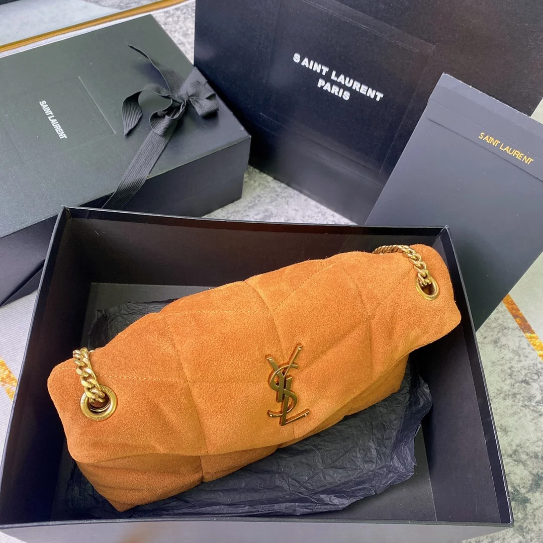 Saint Laurent Loulou Quilted Puffer Bag 29x17x11 cm - description_image3