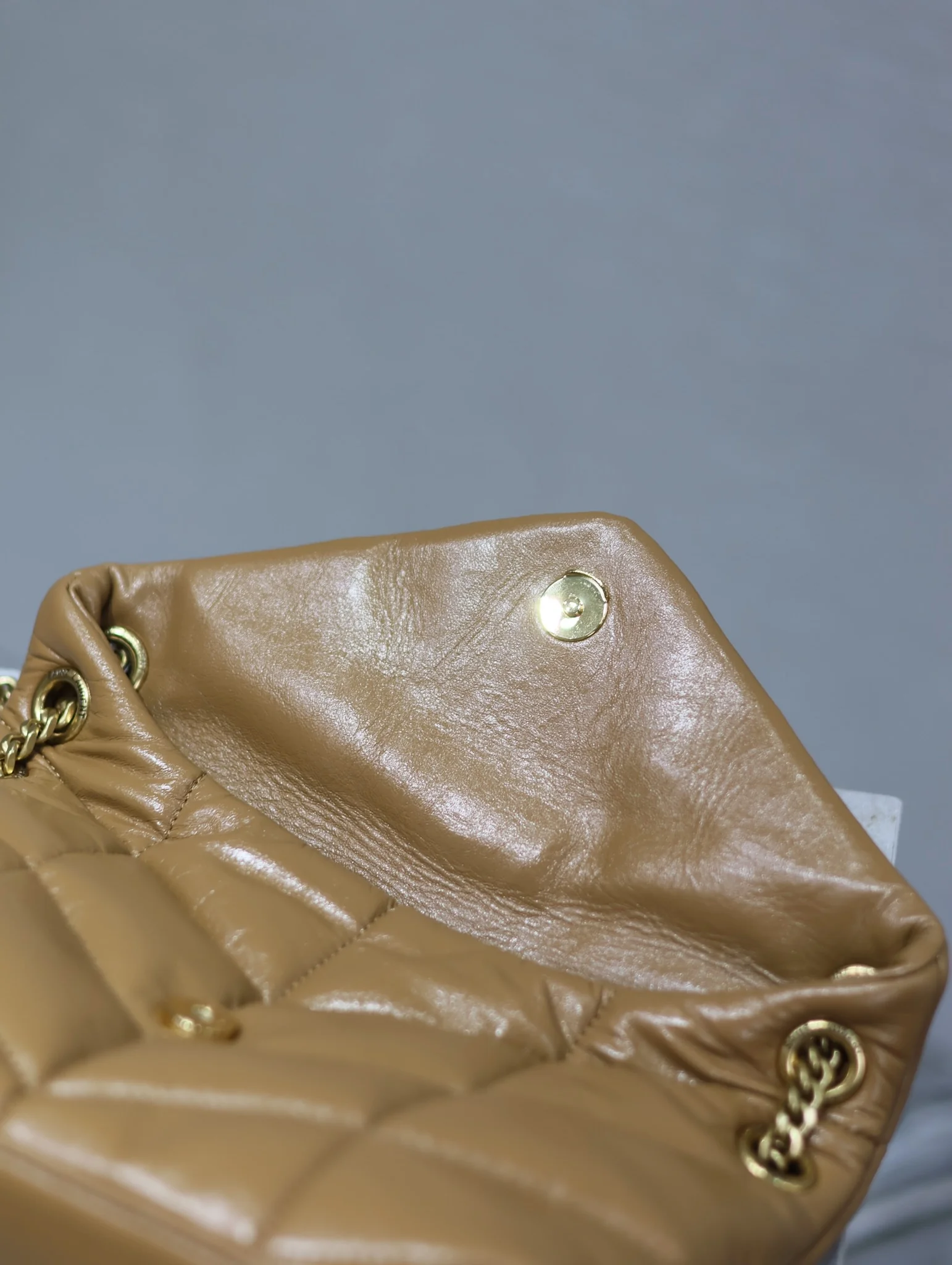 Saint Laurent Loulou Quilted Waxed Calfskin Chain Bag Model 577476 29x17x11 cm - description_image8