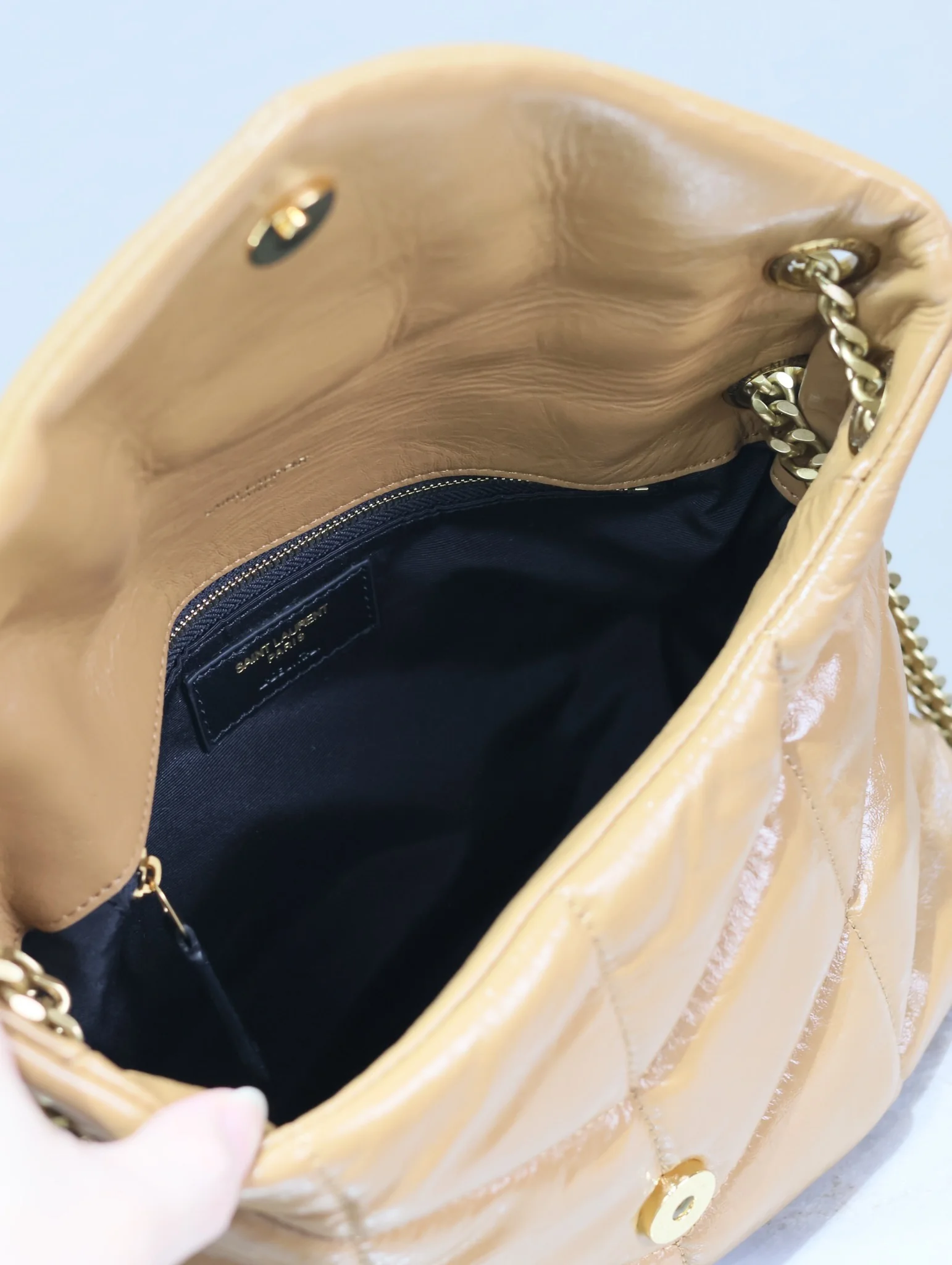 Saint Laurent Loulou Quilted Waxed Calfskin Chain Bag Model 577476 29x17x11 cm - description_image9