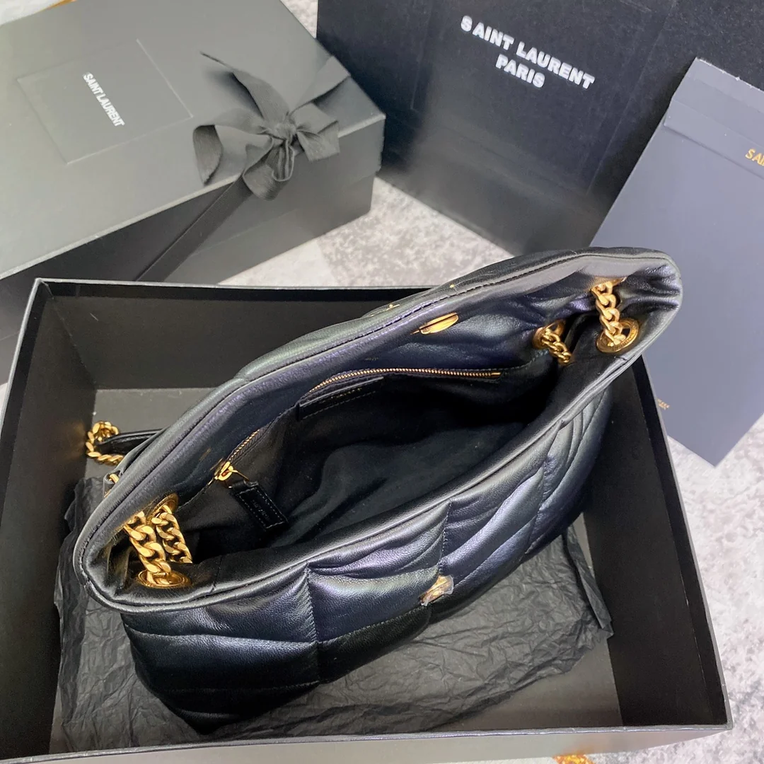 Saint Laurent LouLou Quilted Lambskin Shoulder Bag 29x17x11 cm - description_image9