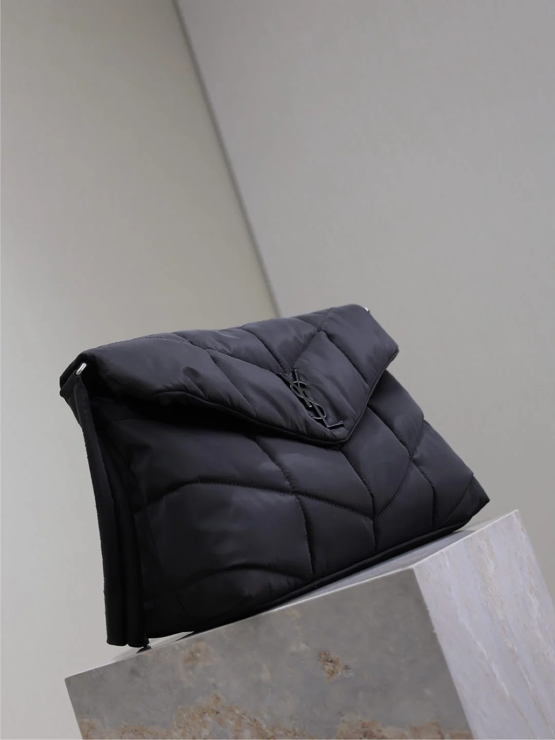 Saint Laurent Lou Nylon Puffer Shoulder and Crossbody Bag 34x27x12 cm - description_image4