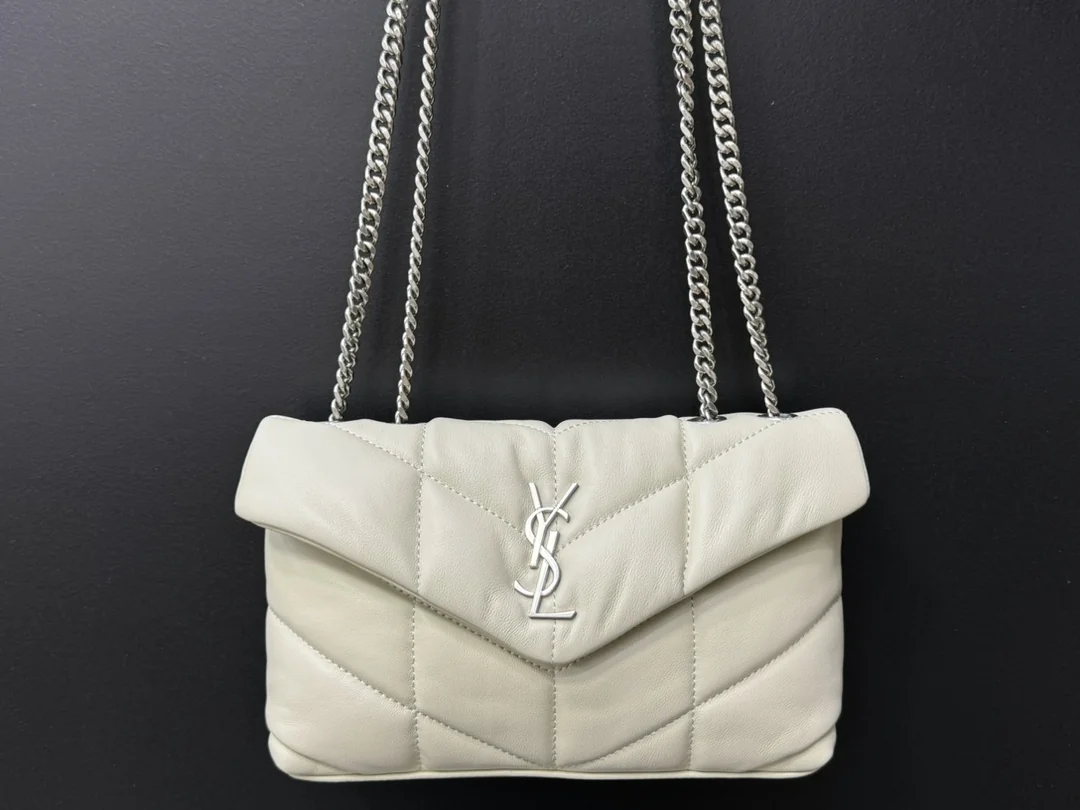 Saint Laurent Lou Puffer Mini Double Chain Bag 23×15.5×8.5 cm - description_image9